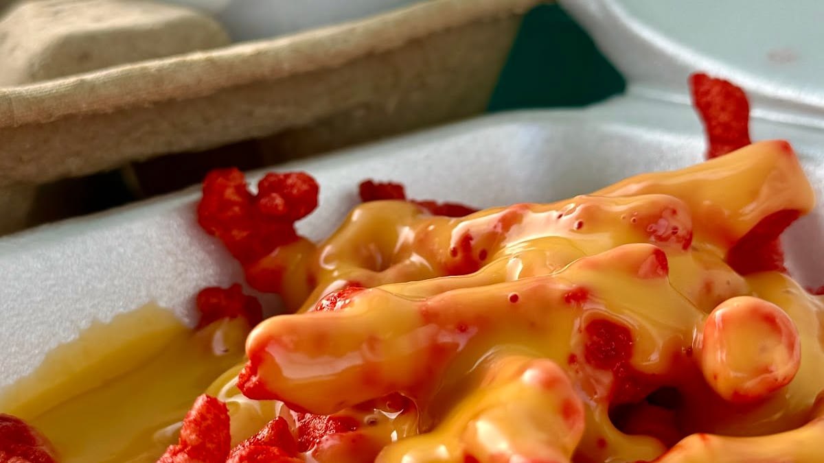 Hot Cheetos with cheese